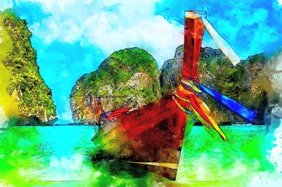 Boat Watercolor Download Jigsaw Puzzle