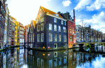 Canal, Amsterdam Download Jigsaw Puzzle