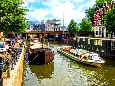 Boats, Amsterdam Download Jigsaw Puzzle