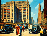 City Scene 1920s Download Jigsaw Puzzle