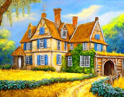 English Country Manor  Download Jigsaw Puzzle