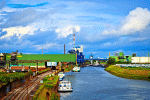 Industrial River Canal Download Jigsaw Puzzle