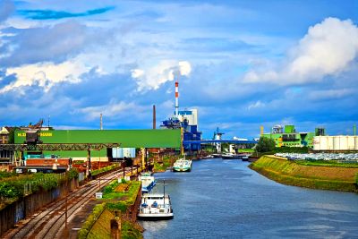 Industrial River Canal Download Jigsaw Puzzle