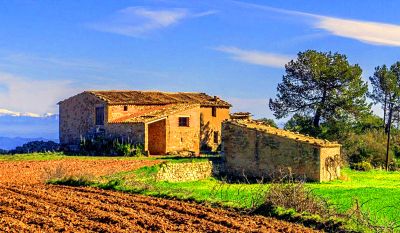 Rustic Stone Farmhouse Download Jigsaw Puzzle