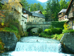 Alpine Village Stone Bridge Download Jigsaw Puzzle