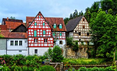 German Timber Houses Download Jigsaw Puzzle
