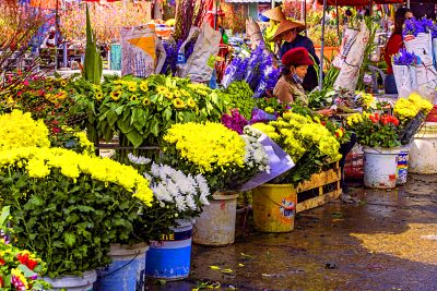 Vibrant Flower Market Download Jigsaw Puzzle