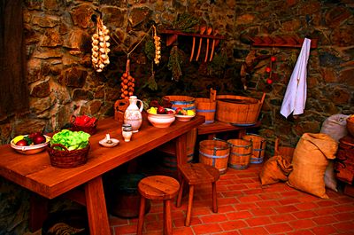 Castle Kitchen, Hungary Download Jigsaw Puzzle