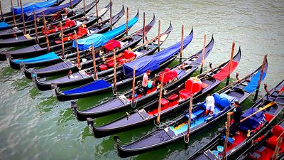 Gondolas, Venice Download Jigsaw Puzzle