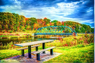 Autumn Bridge Download Jigsaw Puzzle