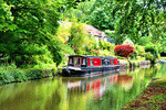 Houseboat, England Download Jigsaw Puzzle