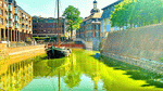 Boat, Dusseldorf Download Jigsaw Puzzle