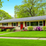 1950s Suburban House Download Jigsaw Puzzle