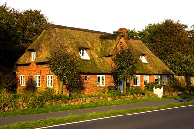 Thatched-Roof Cottage Download Jigsaw Puzzle