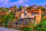 Stone Hillside Village Download Jigsaw Puzzle
