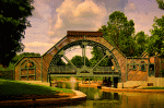 Arched Wooden Bridge Download Jigsaw Puzzle