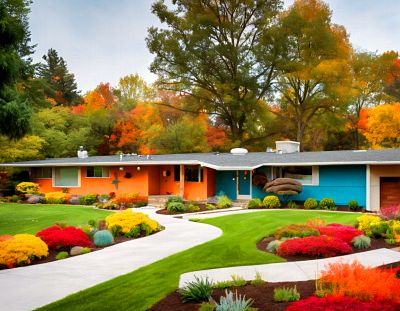 1950s Modern Ranch House Download Jigsaw Puzzle