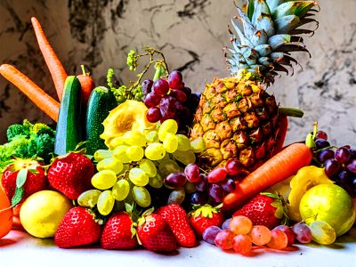 Fruits, Berries, And Garden Vegetables Download Jigsaw Puzzle