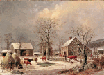 Farmyard in Winter Download Jigsaw Puzzle